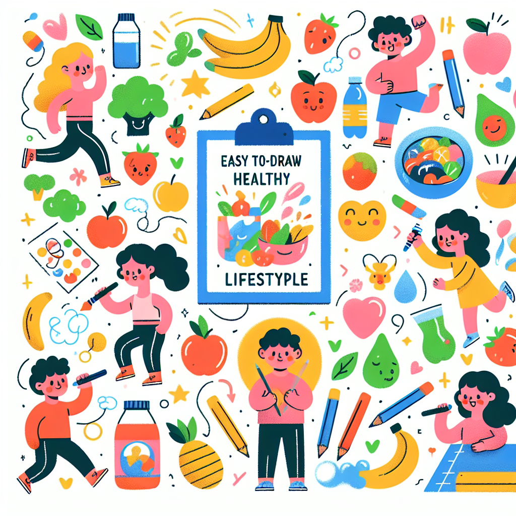 Inspirasi Poster Pola Hidup Sehat yang Mudah Digambar untuk Anak-Anak